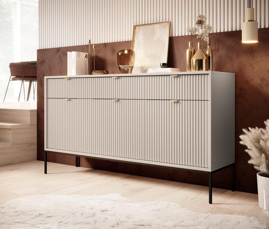 MEUBELLA Dressoir Navil Beige 154 cm