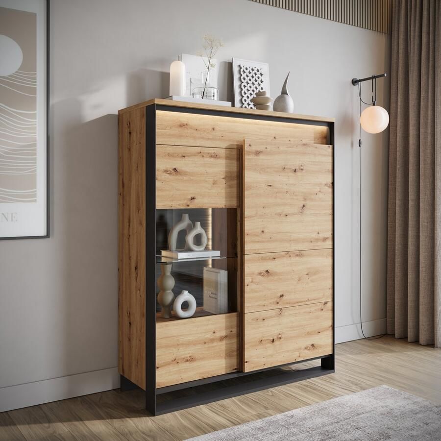 MEUBELLA Dressoir Quincy Eiken 110 cm
