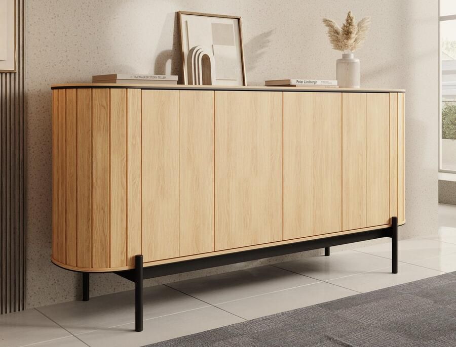 MEUBELLA Dressoir Royale Eiken 168 cm