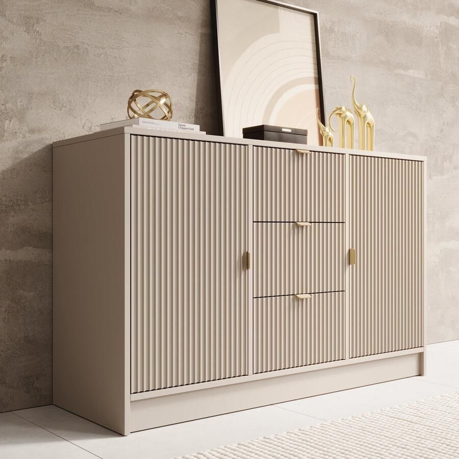 MEUBELLA Dressoir Tavares Beige 118 cm