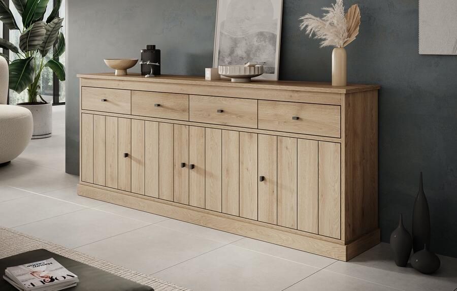 MEUBELLA Dressoir Vince Eiken 225 cm
