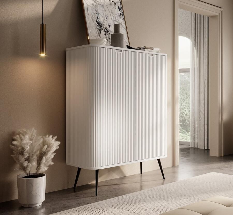 MEUBELLA Dressoir Zakari Wit 103 cm