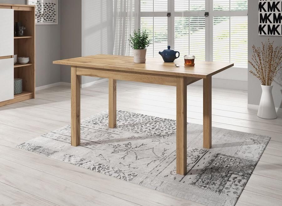 MEUBELLA Eetkamertafel Blues Eiken 120 cm Uitschuifbaar ACTIE