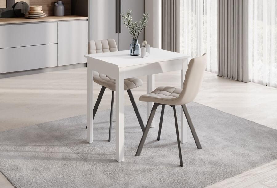 MEUBELLA Eetkamertafel Steve Wit 75 cm