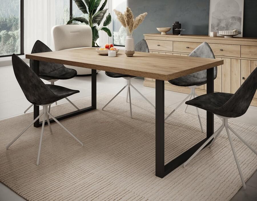 MEUBELLA Eetkamertafel Vince Eiken 180 cm