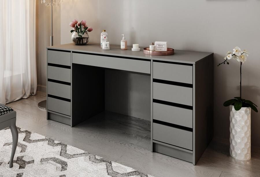 Meubella Kaptafel Arco 2 Antraciet 154 cm