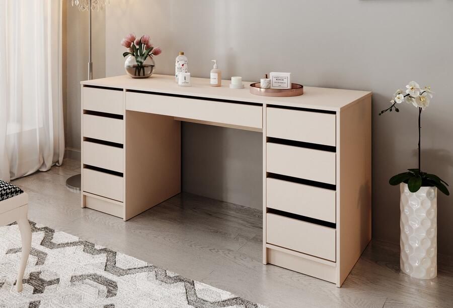 MEUBELLA Kaptafel Arco 2 Beige 154 cm