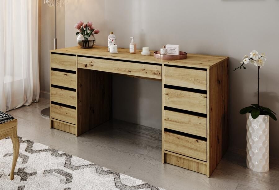 MEUBELLA Kaptafel Arco 2 Eiken 154 cm