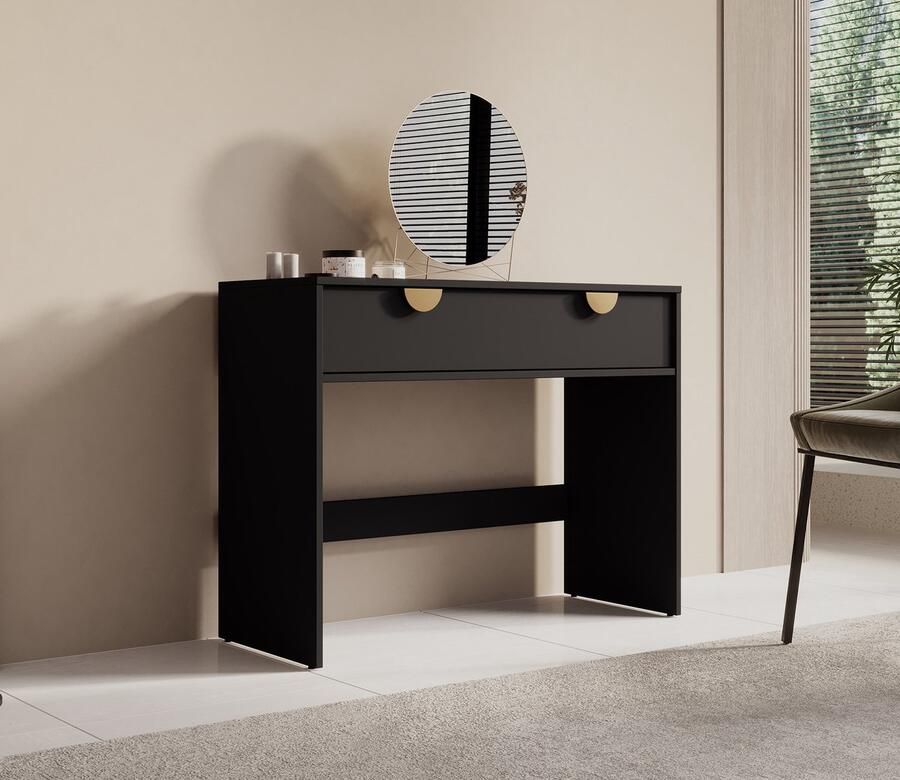 MEUBELLA Kaptafel Veerle Zwart 100 cm