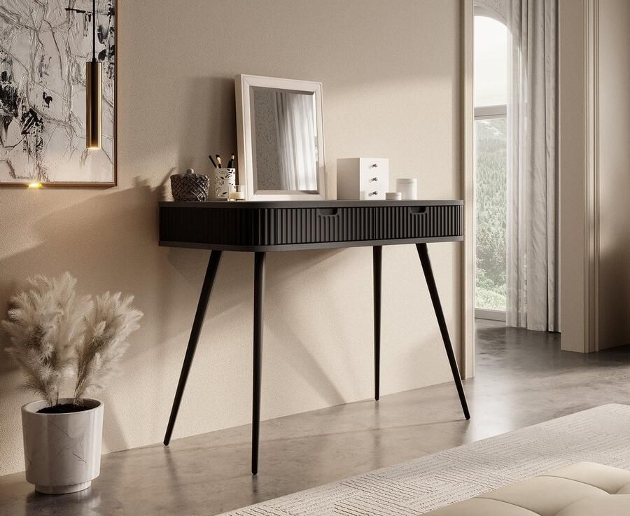 Meubella Kaptafel Zakari Zwart 103 cm