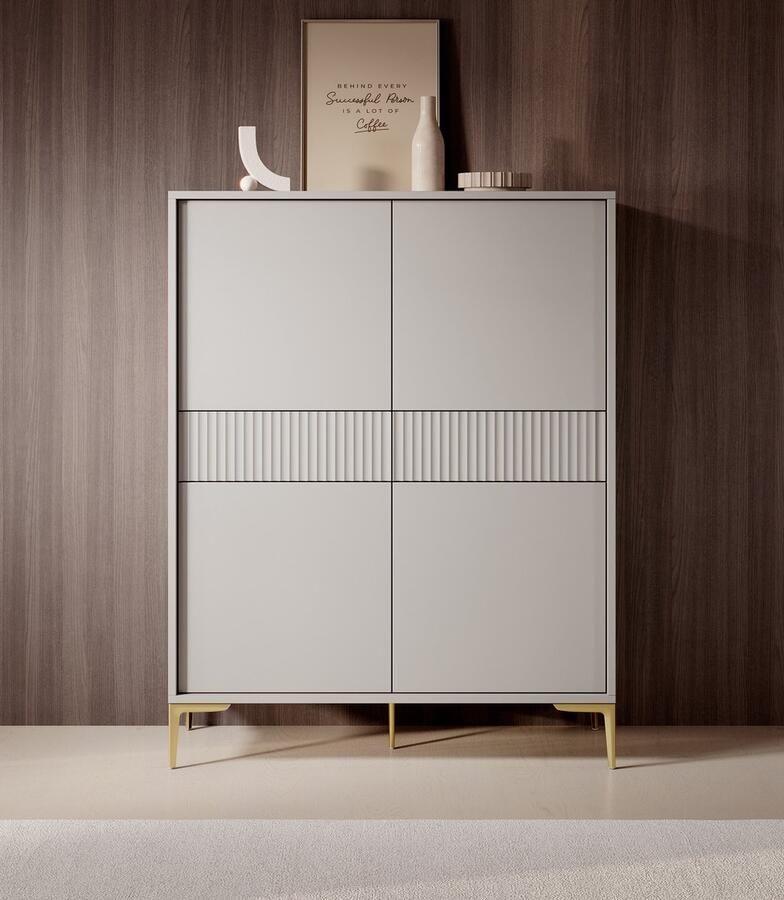 MEUBELLA Kast Five Beige 103 cm