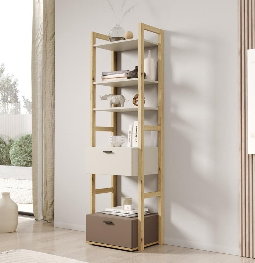 MEUBELLA Kinderboekenkast Livingston Beige 51 cm