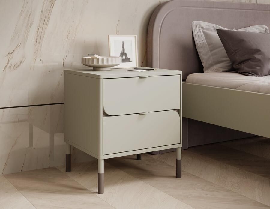 MEUBELLA Kindernachtkastje Hill Beige 46 cm