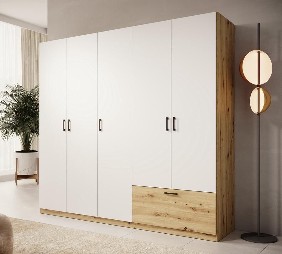 MEUBELLA Kledingkast Audrey Wit 225 cm