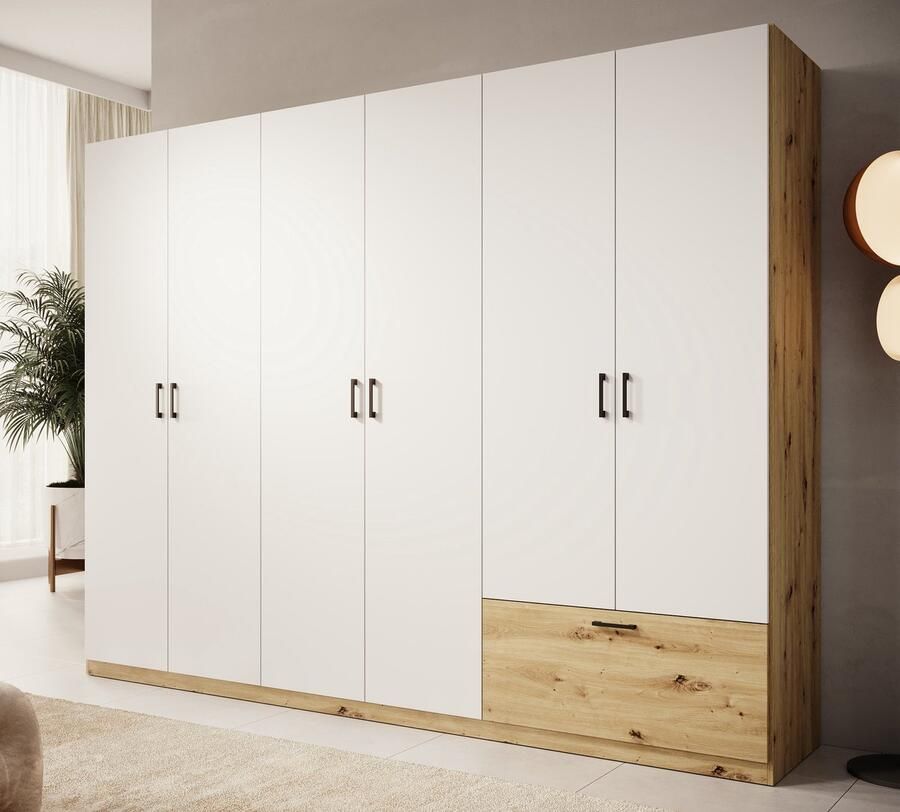 MEUBELLA Kledingkast Audrey Wit 270 cm