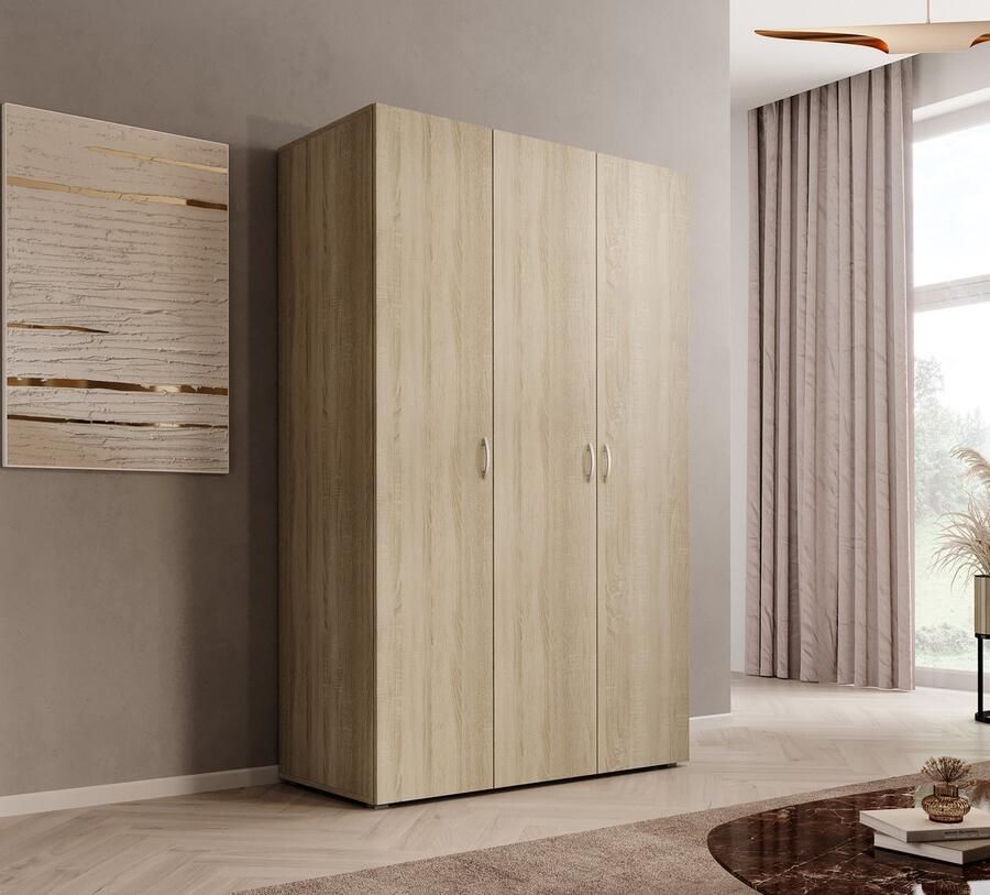 Meubella Kledingkast Bernd Licht eiken 111 cm