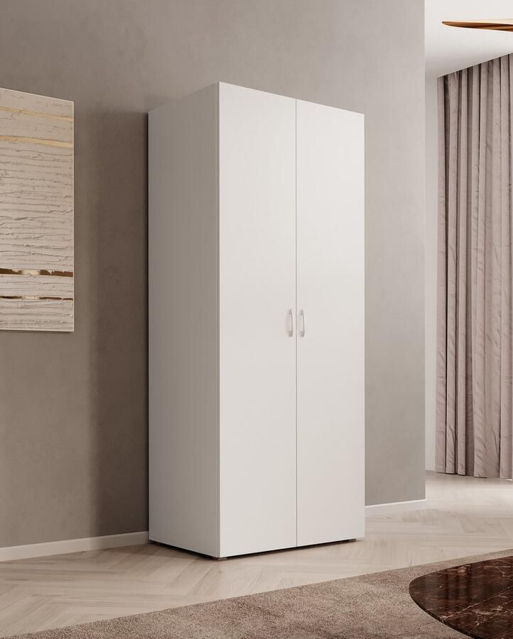 MEUBELLA Kledingkast Bernd Wit 74 cm