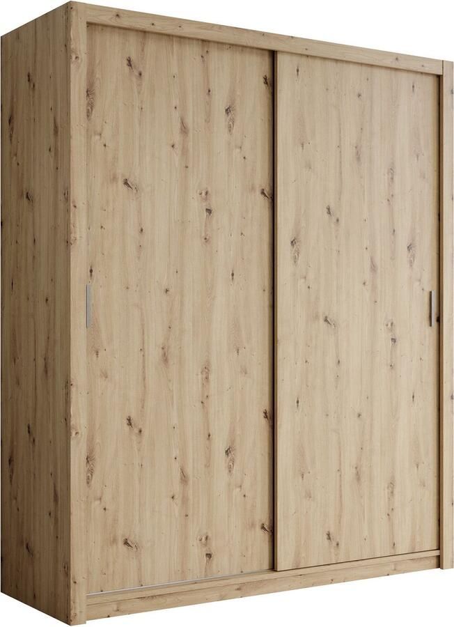 MEUBELLA Kledingkast Blake Eiken 180 cm zonder spiegel