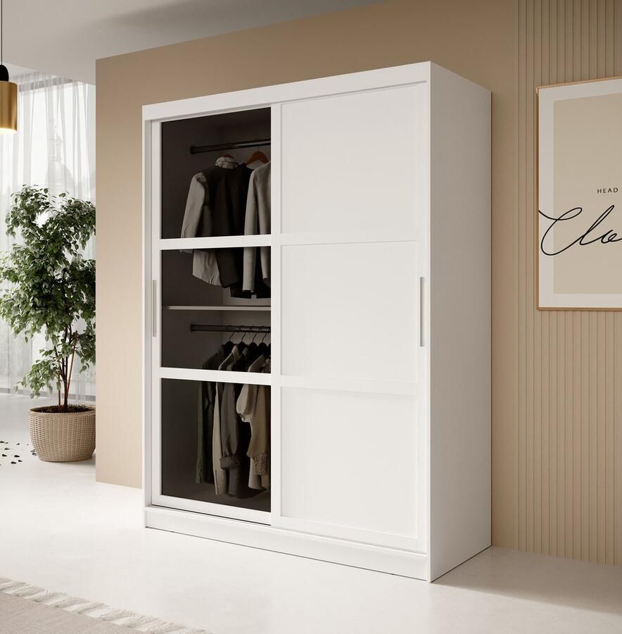 MEUBELLA Kledingkast Davies 2 Wit 150 cm