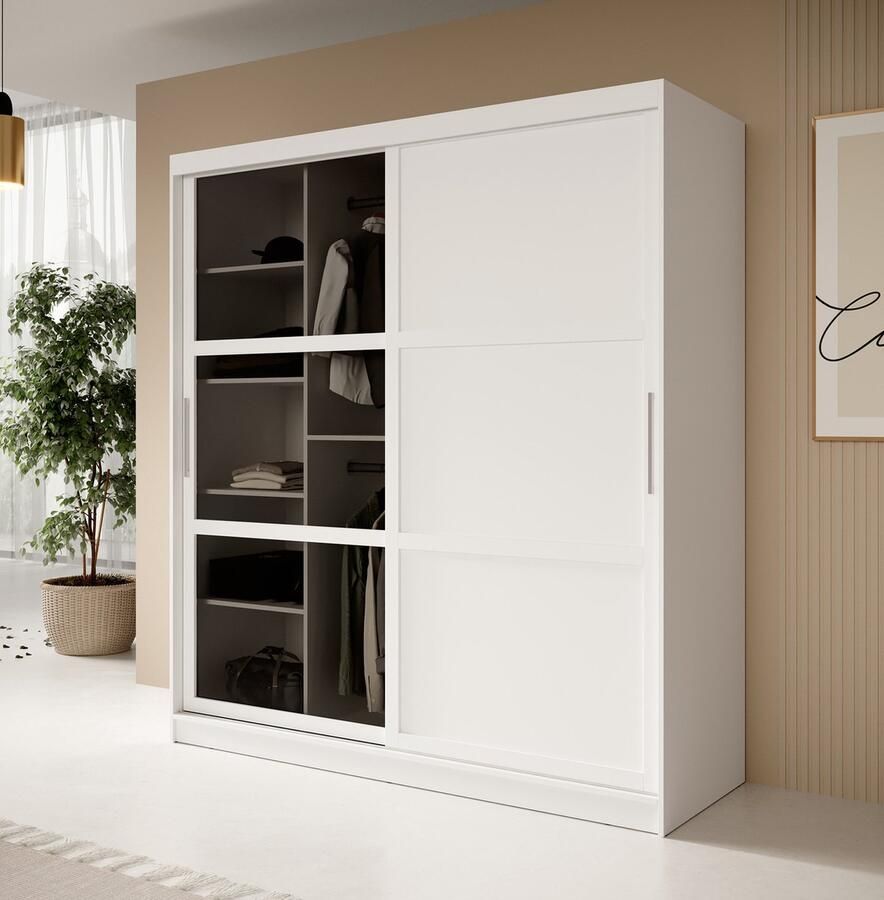 MEUBELLA Kledingkast Davies 2 Wit 180 cm