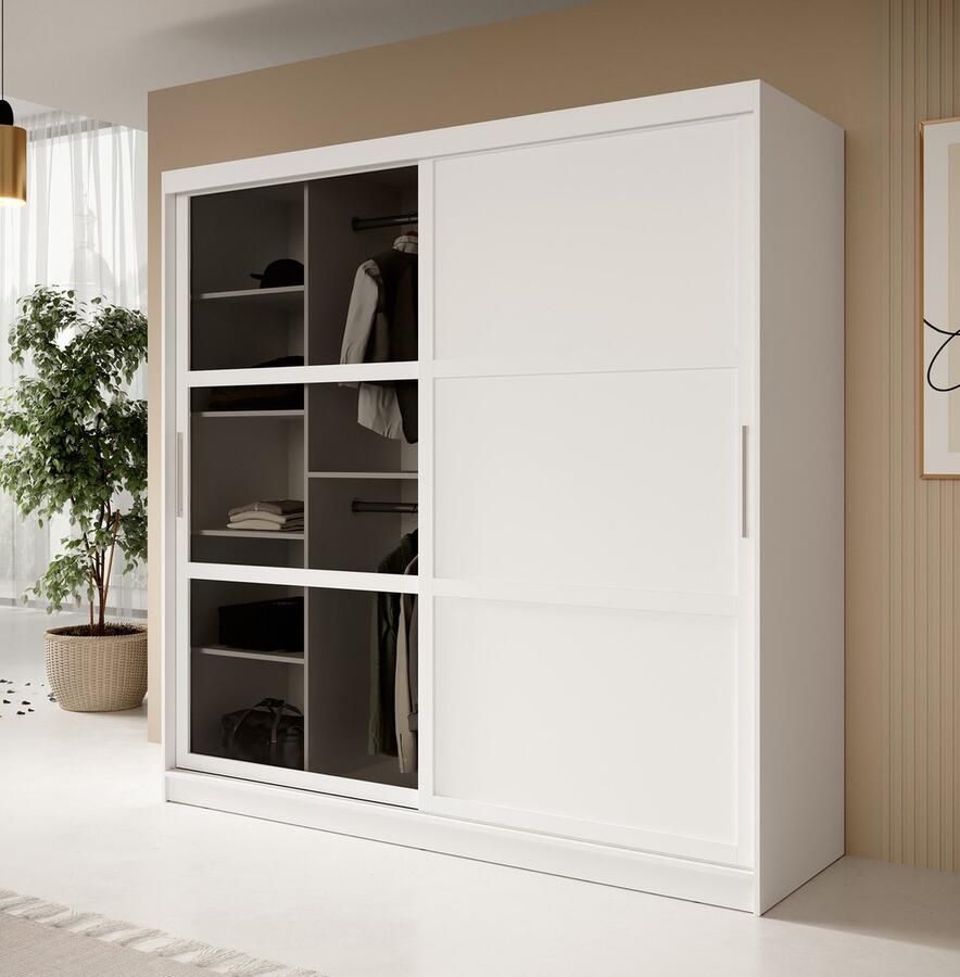 MEUBELLA Kledingkast Davies 2 Wit 200 cm