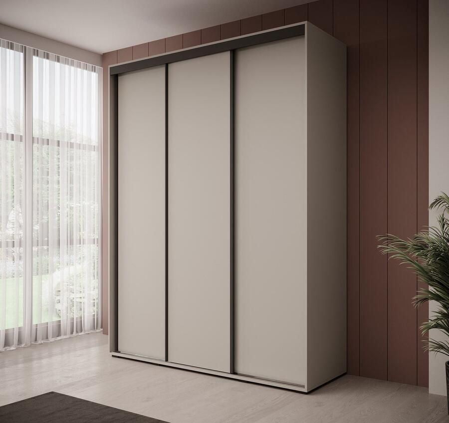 MEUBELLA Kledingkast Delos 1 Beige 180 cm