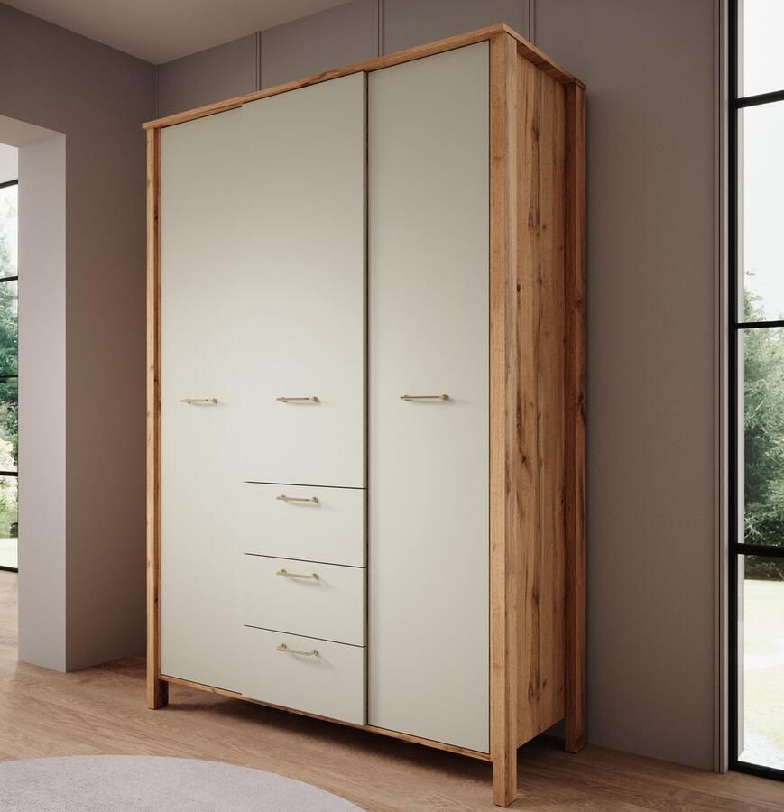 MEUBELLA Kledingkast Isaac Beige 138 cm