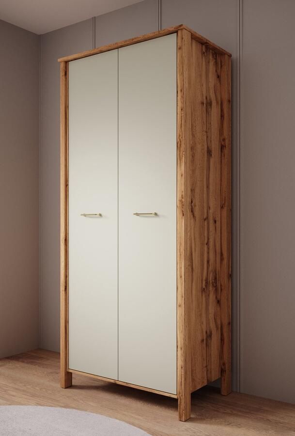 MEUBELLA Kledingkast Isaac Beige 90 cm