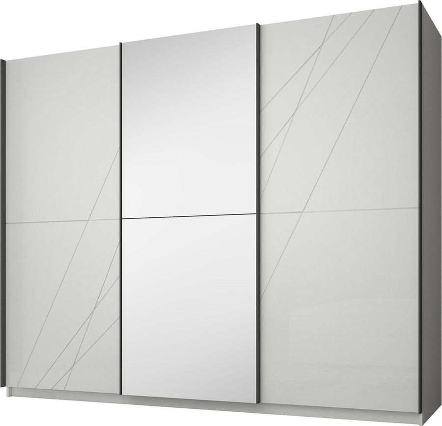 MEUBELLA Kledingkast Kenzo Wit 263 cm