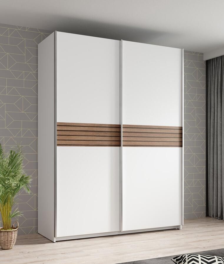 MEUBELLA Kledingkast Mendoza Wit 150 cm