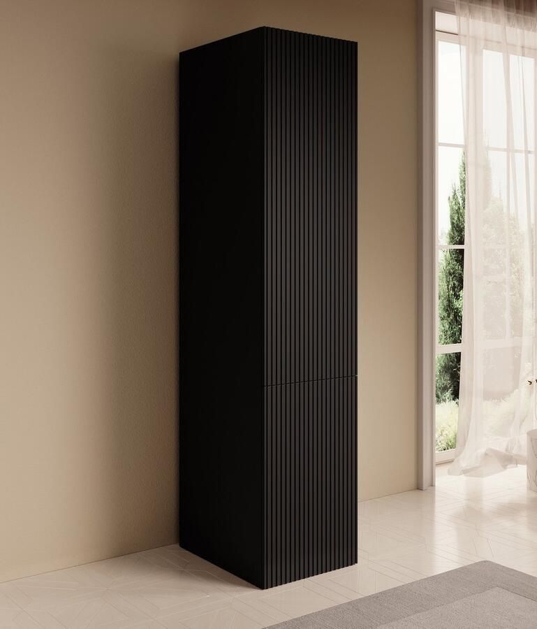 MEUBELLA Kledingkast Palamos Mat zwart 45 cm