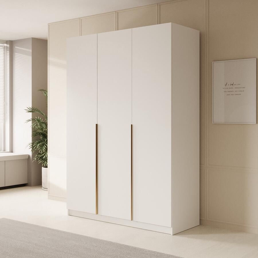 MEUBELLA Kledingkast Sabre 2 Wit 150 cm