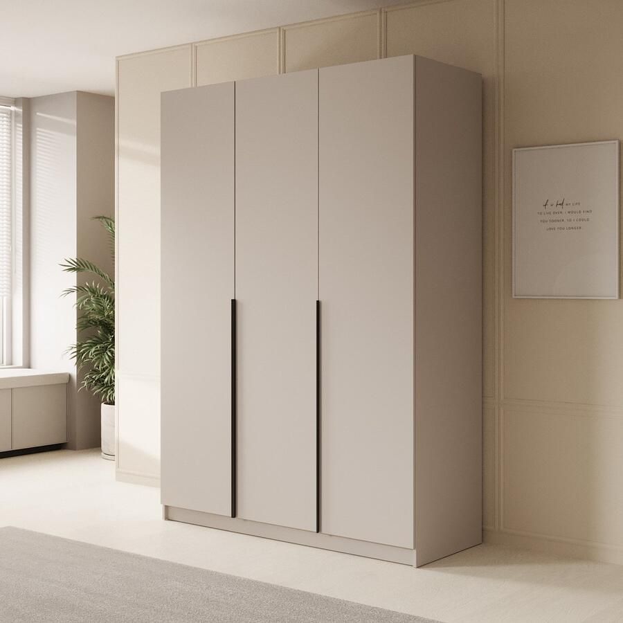 MEUBELLA Kledingkast Sabre Beige 150 cm