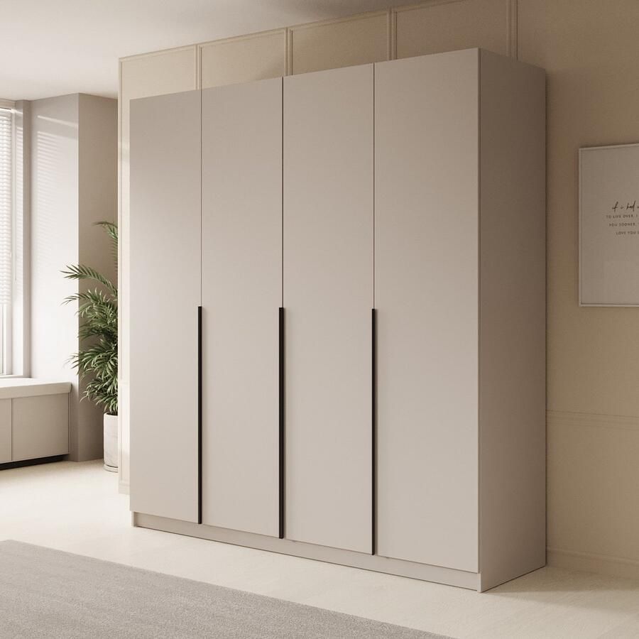 MEUBELLA Kledingkast Sabre Beige 200 cm