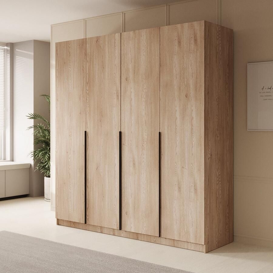 Meubella Kledingkast Sabre Eiken 200 cm