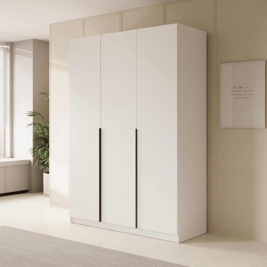 MEUBELLA Kledingkast Sabre Wit 150 cm
