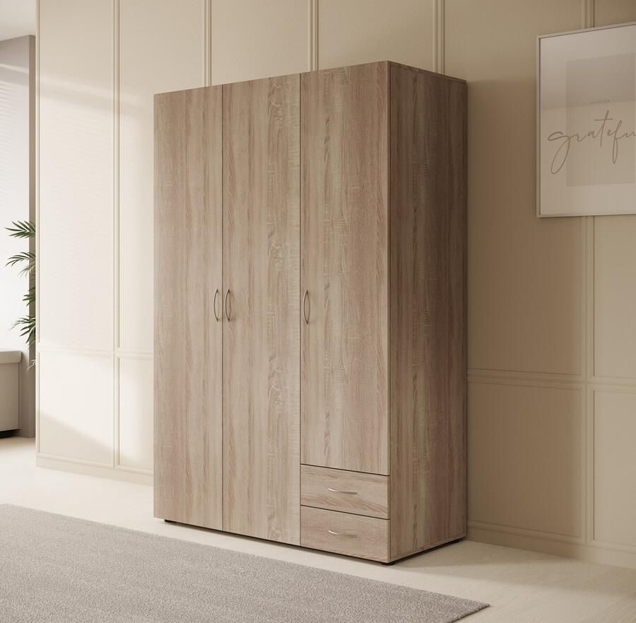 MEUBELLA Kledingkast Serra Licht eiken 120 cm