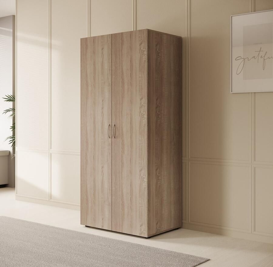 MEUBELLA Kledingkast Serra Licht eiken 80 cm