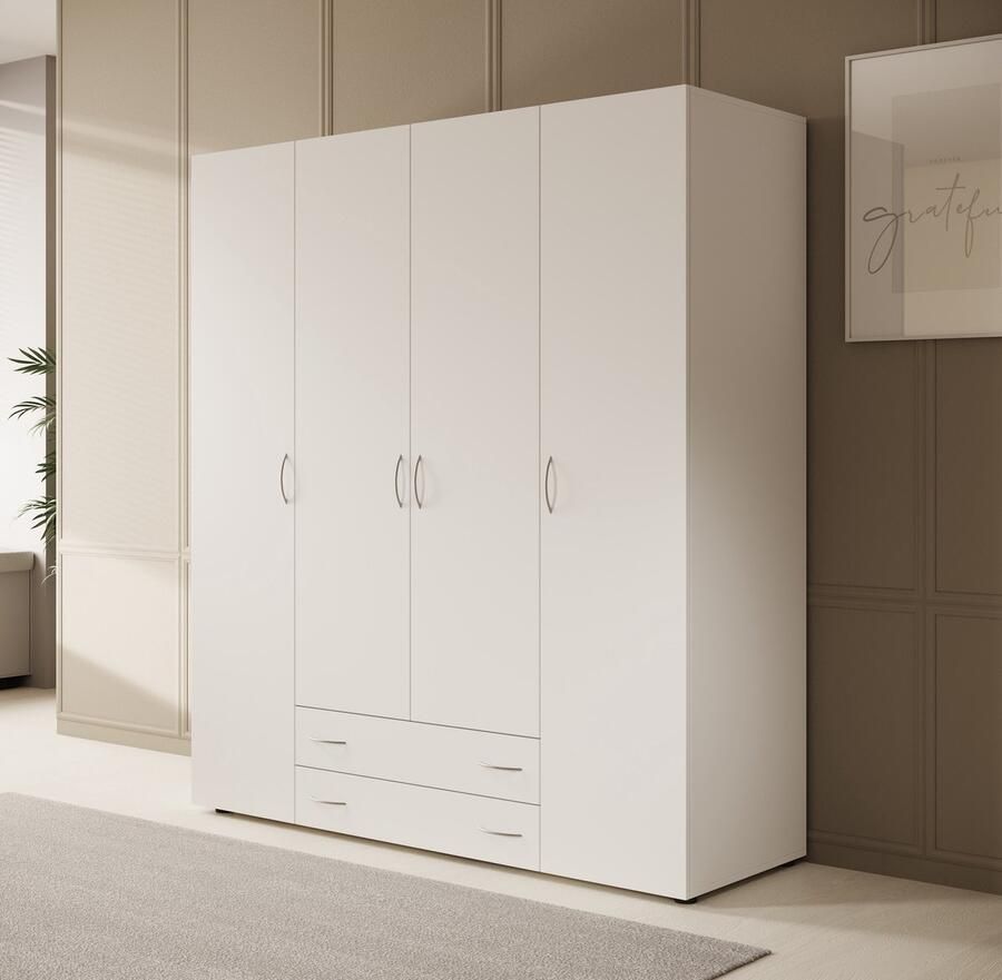 MEUBELLA Kledingkast Serra Wit 160 cm