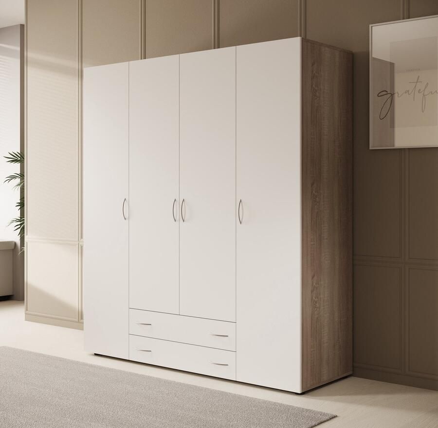 MEUBELLA Kledingkast Serra Wit 2 160 cm