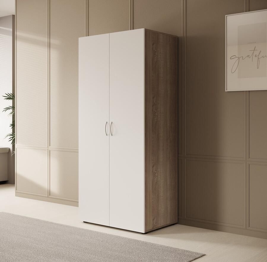 MEUBELLA Kledingkast Serra Wit 2 80 cm