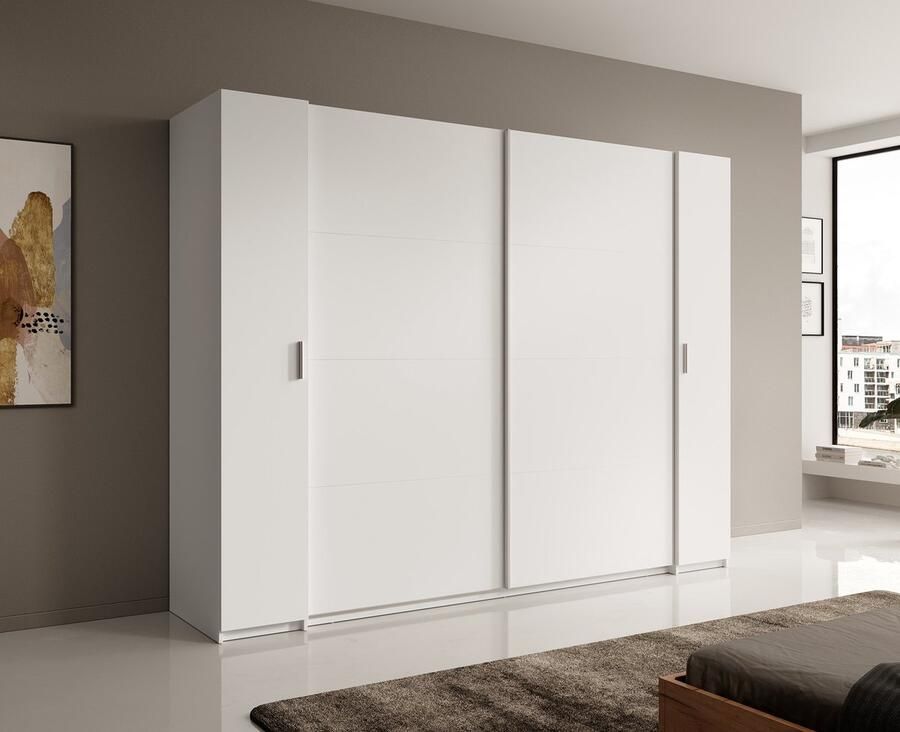 MEUBELLA Kledingkast Stoke Wit 270 cm