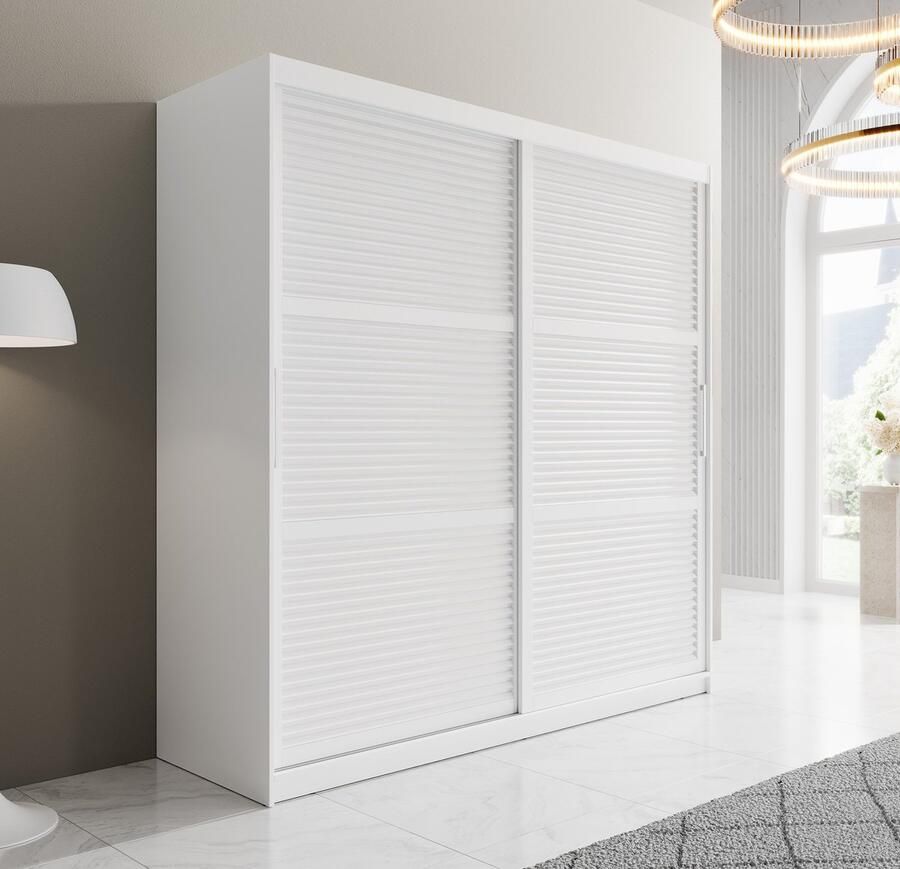 MEUBELLA Kledingkast Zagreb Wit 200 cm