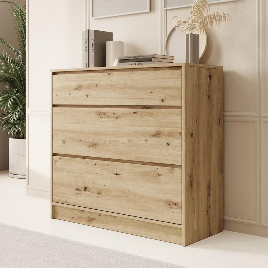 MEUBELLA Ladekast Brett Eiken 99 cm