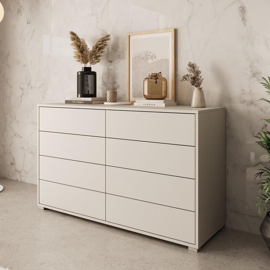 MEUBELLA Ladekast Gideon 2 Beige 120 cm