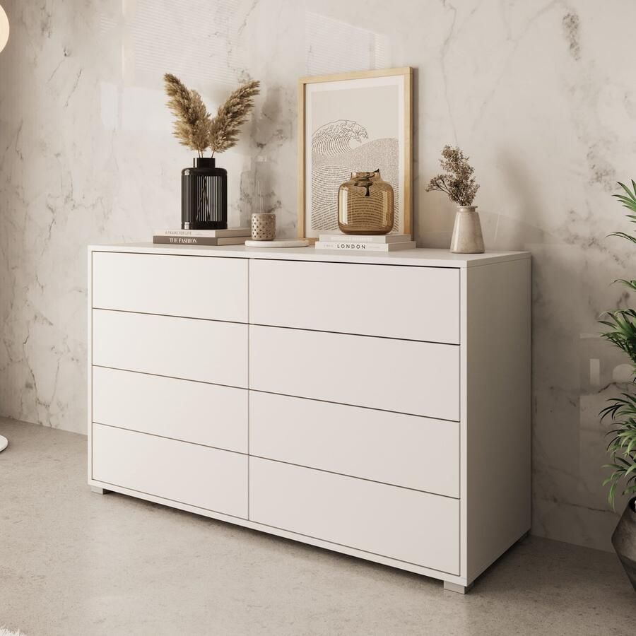 MEUBELLA Ladekast Gideon 2 Wit 120 cm