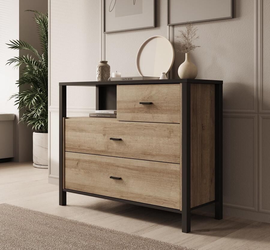 MEUBELLA Ladekast Honduras Eiken 105 cm