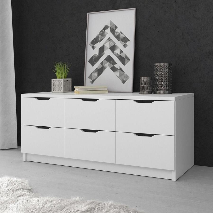 MEUBELLA Ladekast Kennedy Wit 120 cm