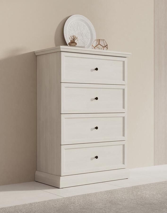 MEUBELLA Ladekast Leroy Wit eiken 75 cm