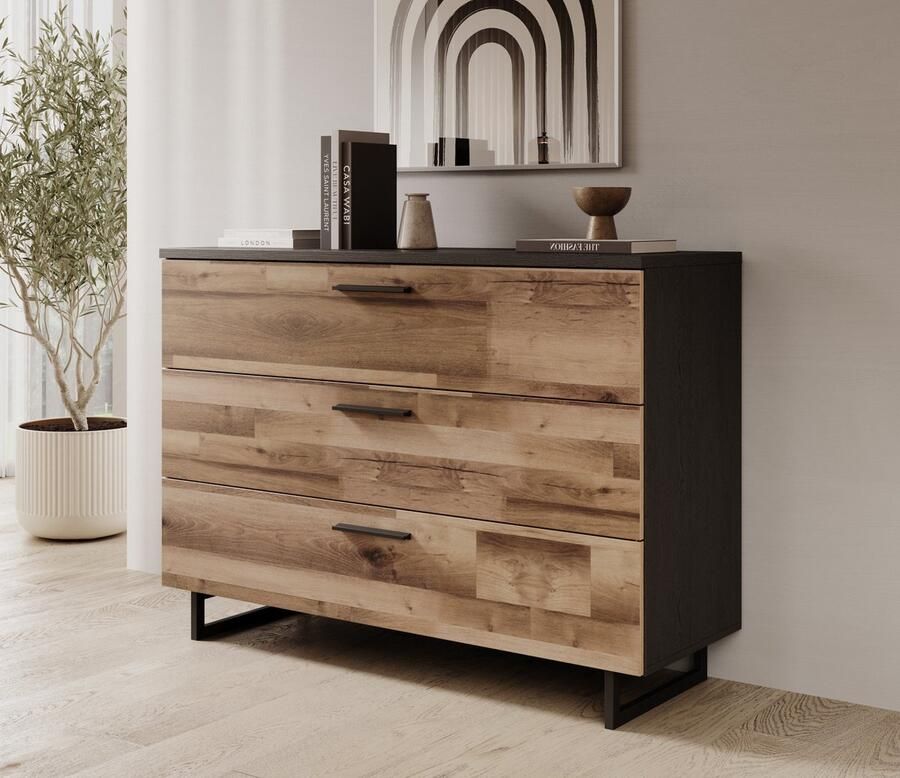 MEUBELLA Ladekast Serena Eiken 120 cm